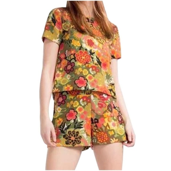 70s romper shorts